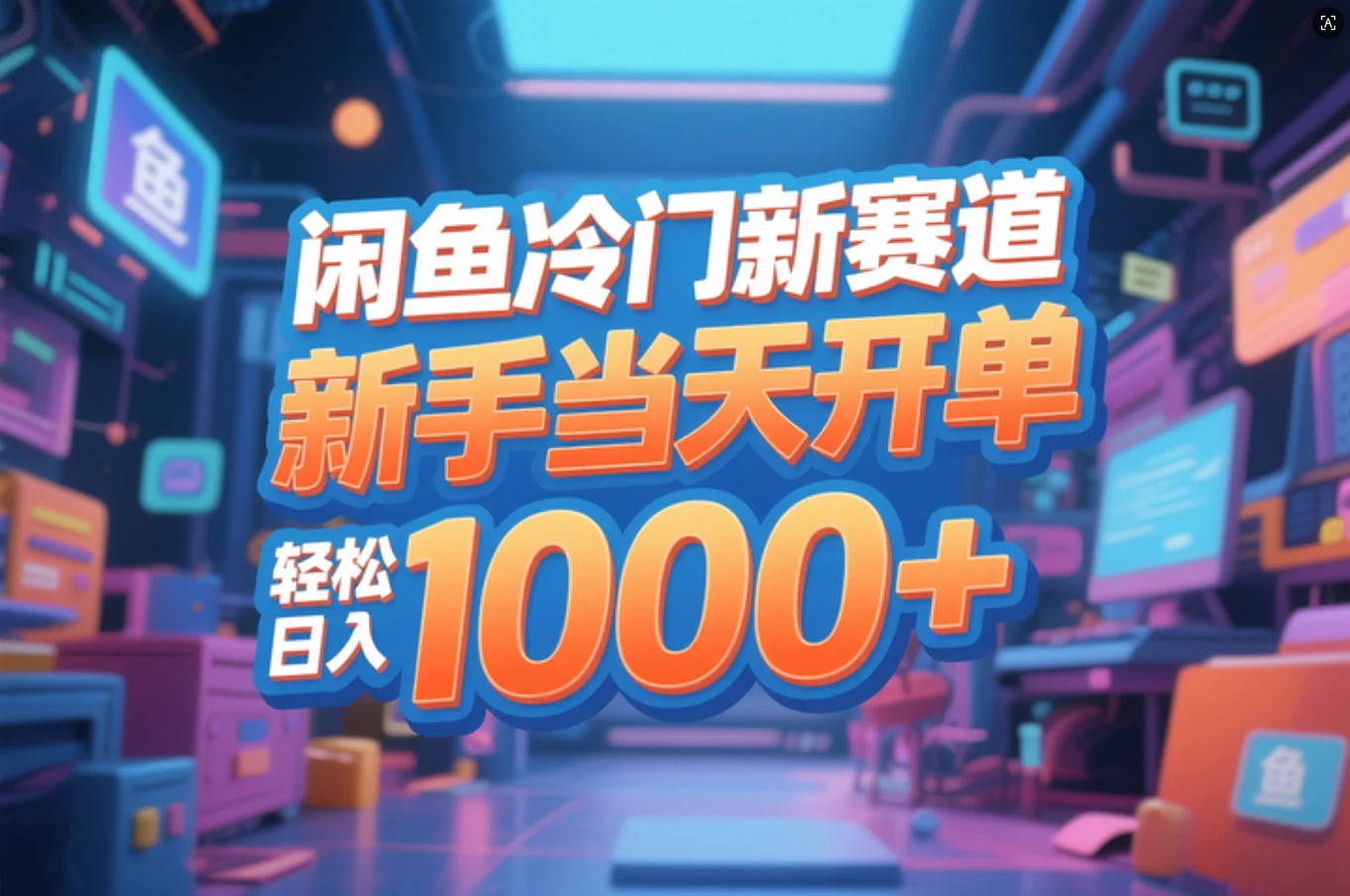 闲鱼冷门新赛道,新手当天开单,轻松日入1000+-伯乐项目网