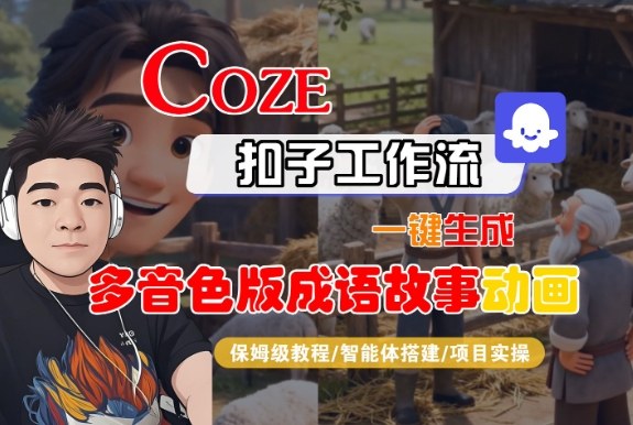 Coze扣子智能体工作流一键生成“多音色版成语故事“动画，全流程保姆级教学-伯乐项目网