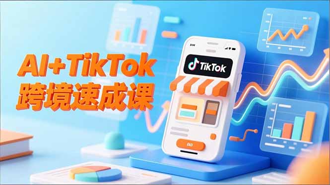 AI+TikTok跨境速成课,智能翻译、店铺定位、流程拆解,7天高效上线运营-伯乐项目网