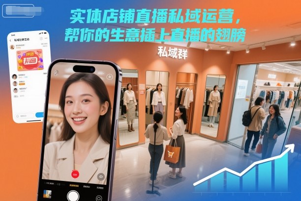 实体店铺直播私域运营,帮你的生意插上直播的翅膀-伯乐项目网